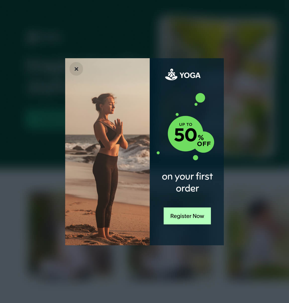 popup-landing page