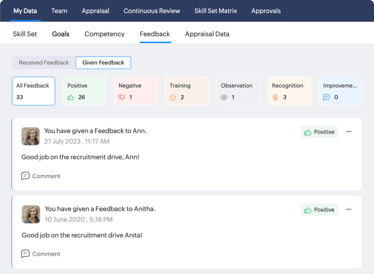 Gather 360-degree feedback